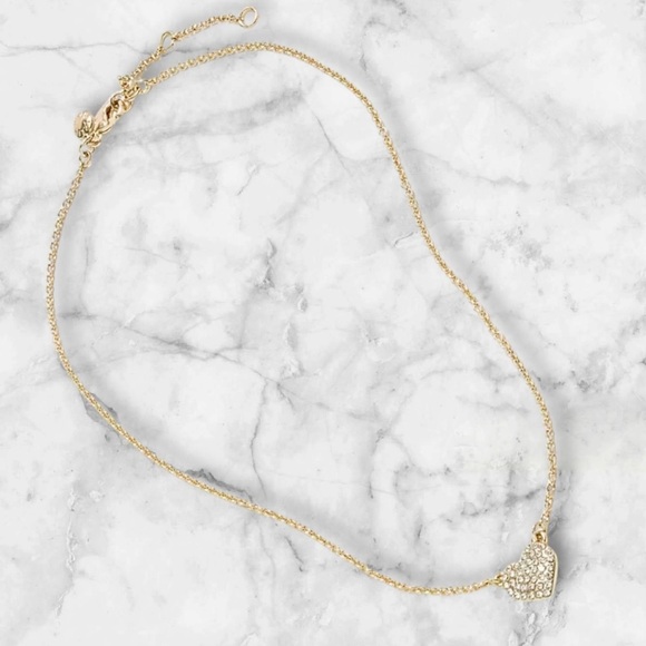 🆕J. Crew Heart Necklace with Pave Crystals - Picture 2 of 10